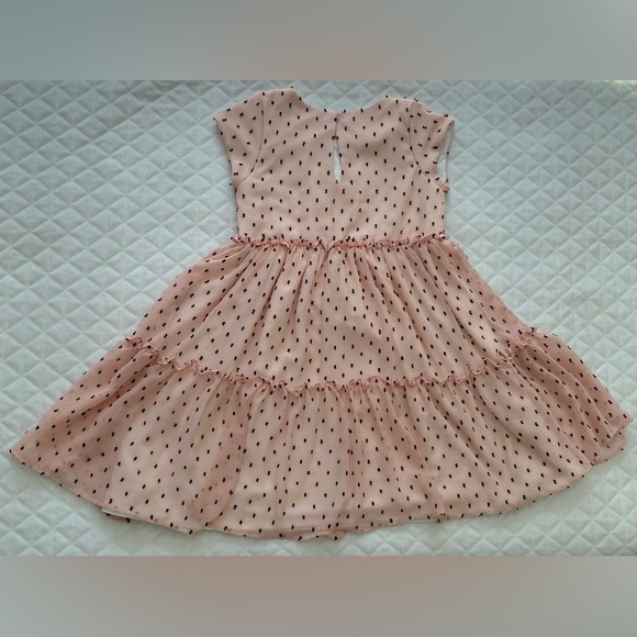 Pipa & Julie Girl’s Party/ Formal Dress Size 6X Soft Pink W/ Swiss Cloth Dots - Picture 8 of 13